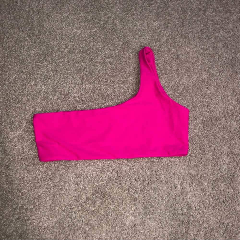 SHEIN Hot Pink Bathing Suit Top